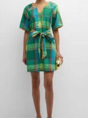 FRANCES VALENTINE DORIS CARTER MADRAS DRESS